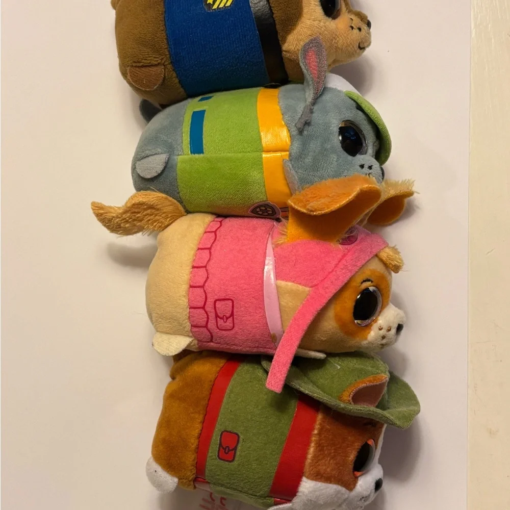 Paw Patrol Teeny Ty Plush Chase Tracker Skye & Rocky